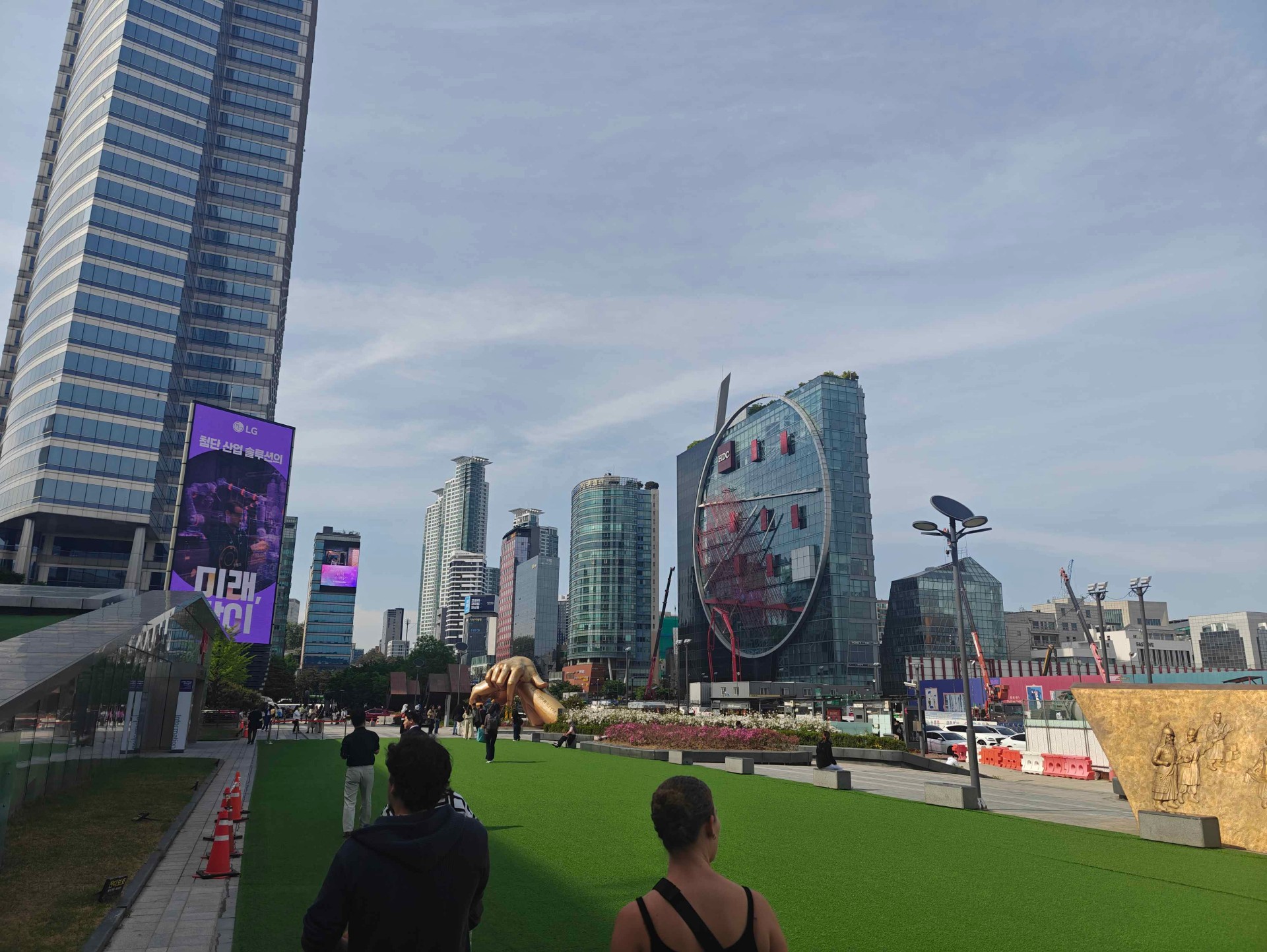 Modern stadsbild i Gangnam