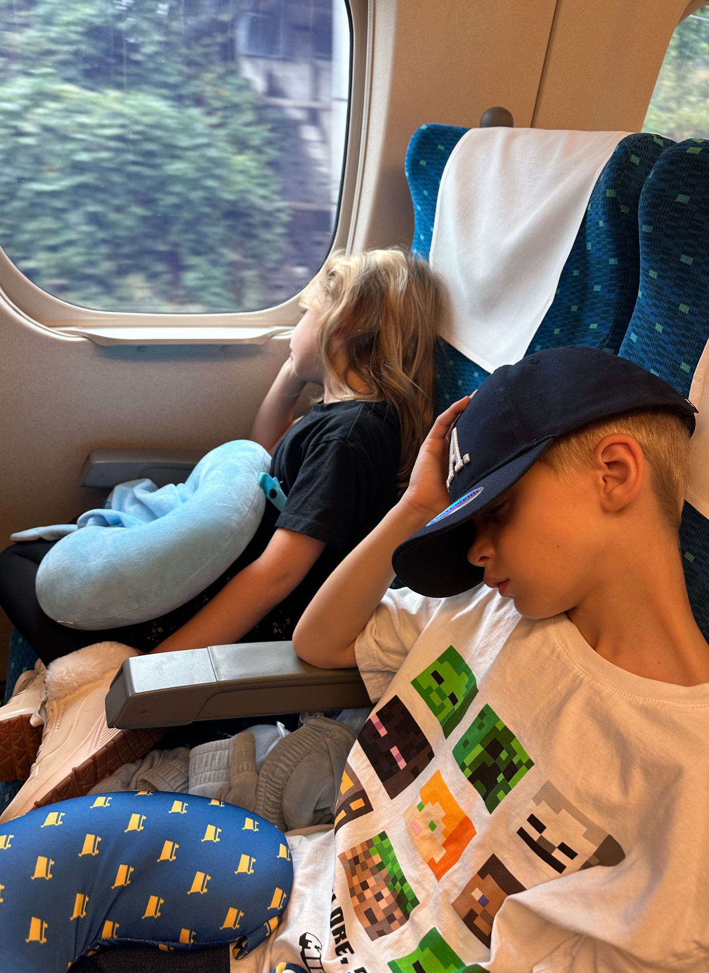 Sovande på Shinkansen
