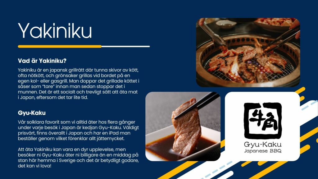 Yakiniku - Japansk mat