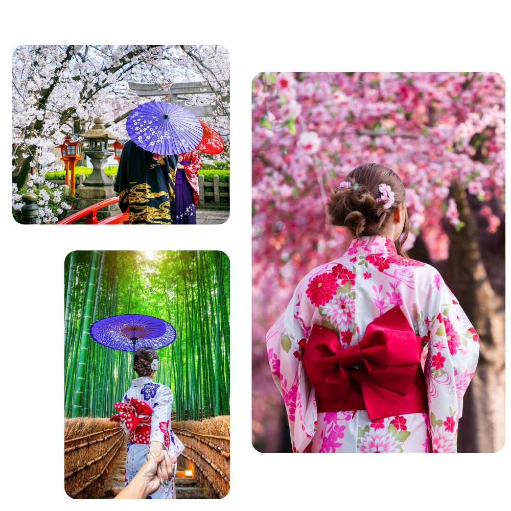 Kvinnro i kimono